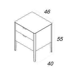 Bedside drawer conus