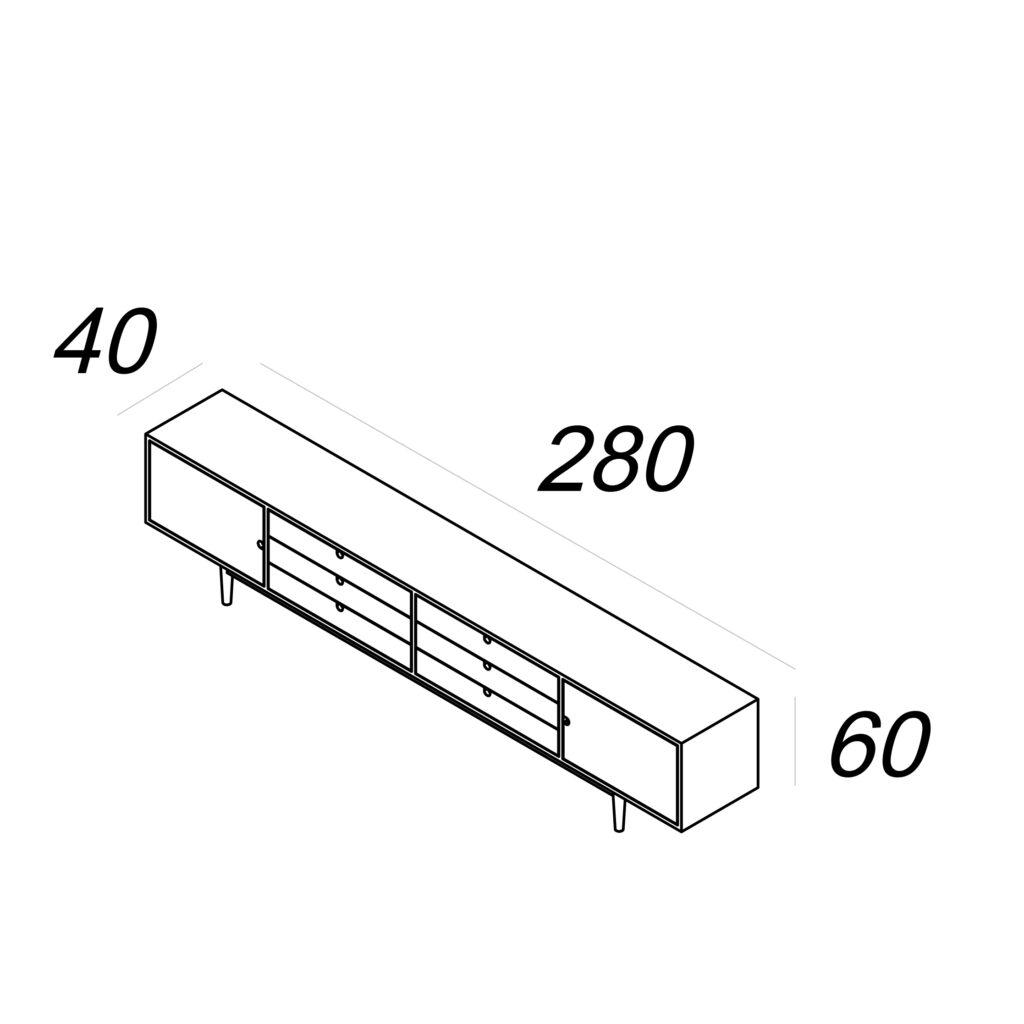 TV-bord OV4